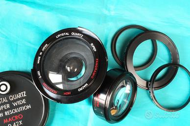 Kit lenti aggiuntive 0,42x MACRO 52-55mm