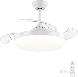Ventilatore da soffitto retrattile con luce