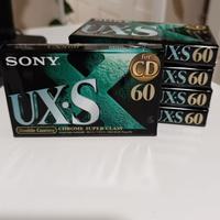 5 Sony Ux-s 60 Chrome cassette vergini