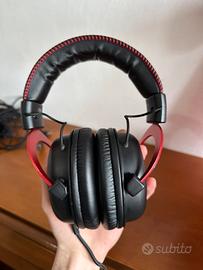 cuffie da gaming hyperx nere e rosse