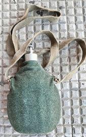Borraccia Italiana WW2  panno grigio verde 1 Lt