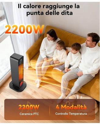 Termoventilatore con effetto camino