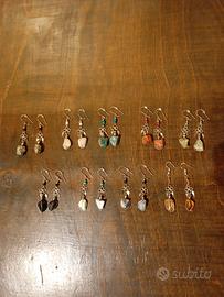 orecchini con pietre naturali