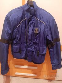 giubbotto moto blu