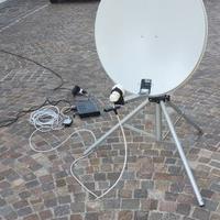 kit parabola + satellitare + tv