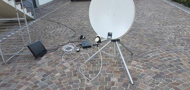 kit parabola + satellitare + tv