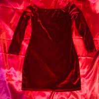 Abito in velluto bordeaux – taglia M ✨