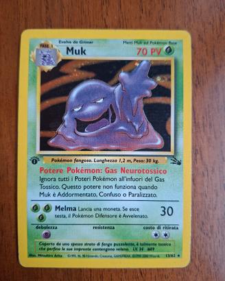 Muk 13/62 Fossil Card Pokemon 2000 1st