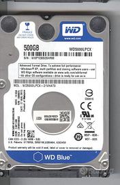 HD 2.5" wd5000lpcx-24c6ht0 500 GB Sata 5400 rpm 16