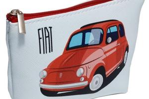 Portamonete stampa 500 verde e rossa