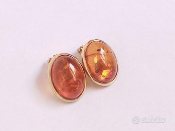 orecchini vintage argento placcato oro