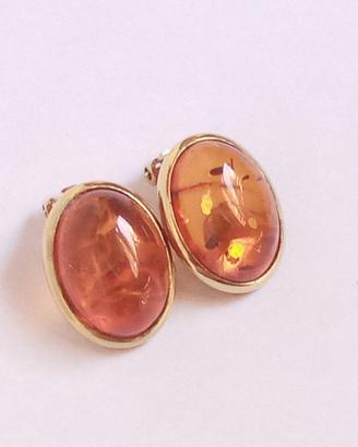 orecchini vintage argento placcato oro