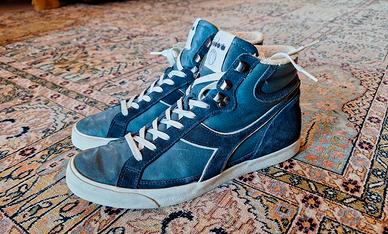 Diadora sneakers blu alte - taglia 42 EUR