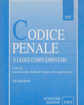 Codice penale e leggi complementari Simone 1997
