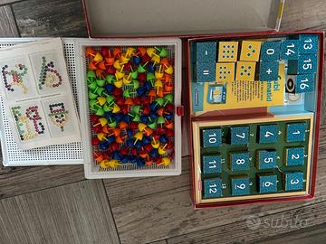 Cubi  matematici e gioco dei chiodini