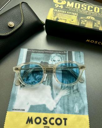 Occhiali MOSCOT Vantz Trasparenti Lenti Blu Nuovi