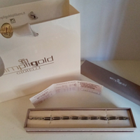 SimpliGold Bracciale in Acciaio e Bronzo - Nuovo