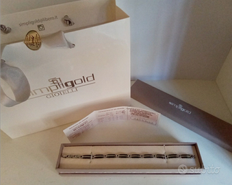 SimpliGold Bracciale in Acciaio e Bronzo - Nuovo