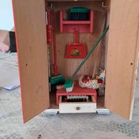 Mini Armadio Guardaroba Vintage IN LEGNO