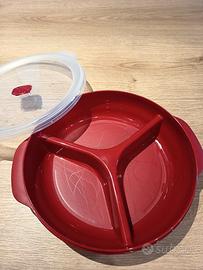 Contenitore per microonde con 3 sezioni