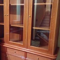 VETRINA  Tinello tre ante rattan