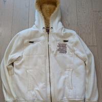 Felpa imbottita con pelo