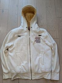 Felpa imbottita con pelo