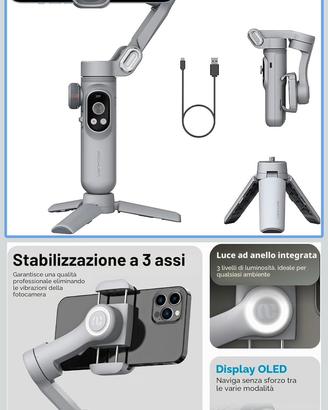 Stabilizzatore cardanico per smartphone
