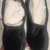 Scarpez friulane scarpette velluto nero uomo 42