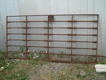 Coppia Cancelli Antichi Ferro Battuto a 2 Ante