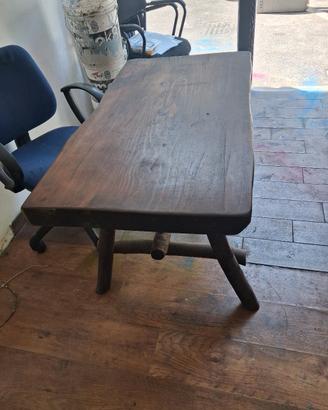 Tavolo/scrivania in legno massiccio - anni 60 