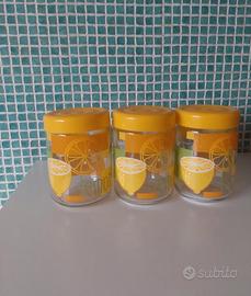 set 3 barattoli cucina