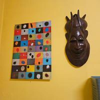 Maschere africane in legno intagliato 