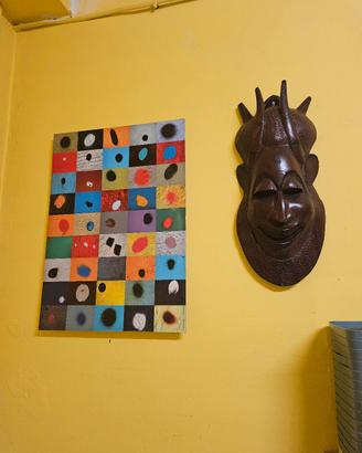 Maschere africane in legno intagliato 