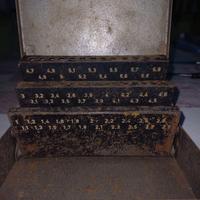 scatola in ferro punte trapano vintage diverse mis