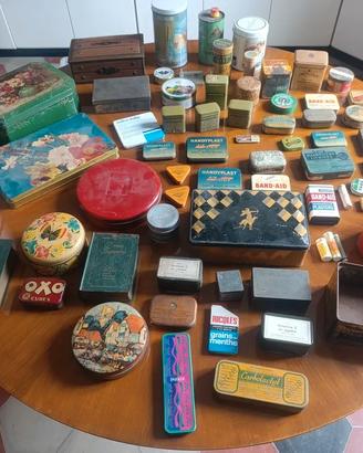 scatole di latta tolla Ferro da collezione