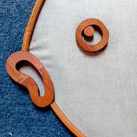 Pannello orientale pesce Koi 88 x 48 cm vintage