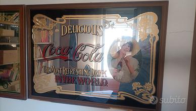 4 specchi serigrafati da bar -originali