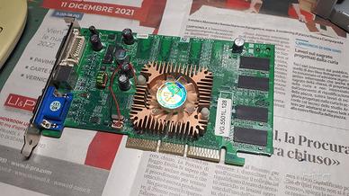 Scheda video AGP 8X GeForce Nvidia FX 5500 128MB