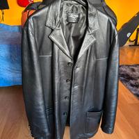 Blazer in vera pelle di agnello