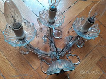 APPLIQUE CRISTALLO GOCCE MURANO STILE MARIA TERESA