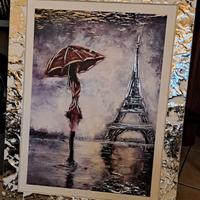 quadro ragazza a Parigi