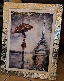 quadro ragazza a Parigi