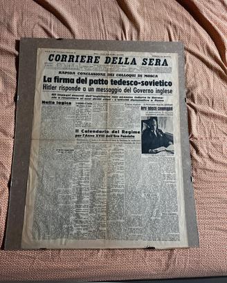 Il mattino prima pagina; seconda guerra mondiale