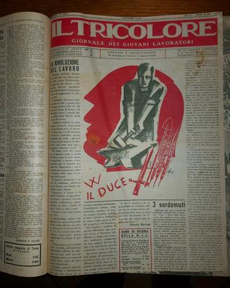 fascismo Il Tricolore annata completa 1941/1943. 