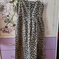 Vestito lino animalier H&M