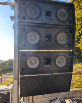 Impianto line array autocostruito 
