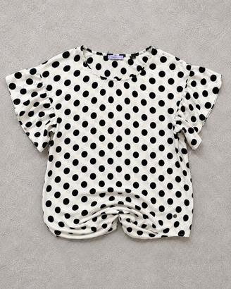 Motivi Blusa Donna Pois Bianco Nero XS