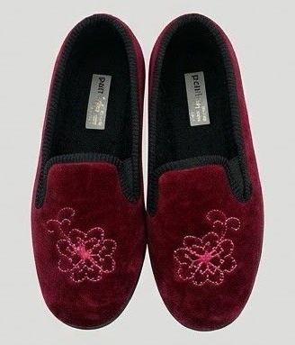 Pantofole velluto bordeaux Patrizia Azzi - Tg 36 -