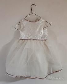 Abito artigianale da cerimonia bambina